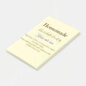 Post-it® Cookies au chocolat faits maison avec amour ajoute (Incliné)