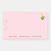 Post-it® Cool Abeille Avec Personnalisation Du Texte Person (Devant)