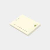 Post-it® Cool Abeille Avec Texte Personnalisé (Incliné)