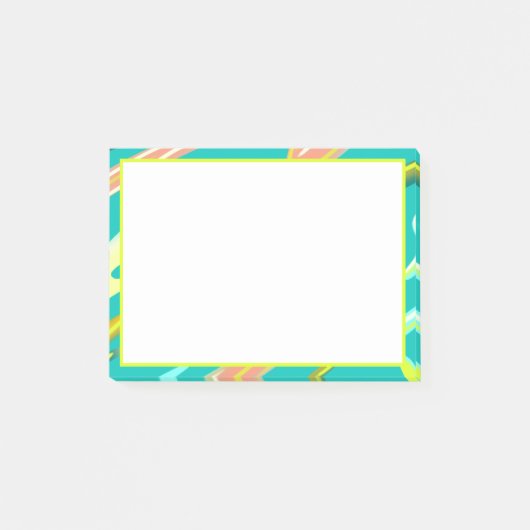 Post-it® Cool Aqua Abstrait style liquide peinture moderne (Devant)