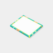 Post-it® Cool Aqua Abstrait style liquide peinture moderne (Incliné)