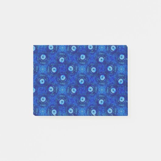 Post-it® Cool, art numérique moderne de bleu mauvais oeil m (Devant)