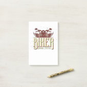 Post-it® Cool Biker Design (Sur un bureau)
