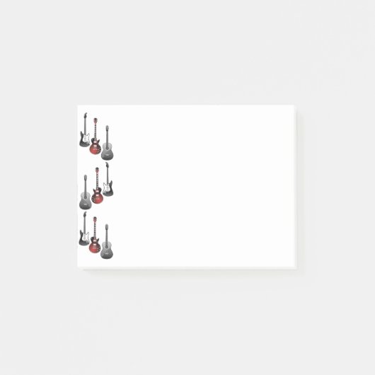 Post-it® Cool Electric Guitars for Music Lovers Gift (Devant)