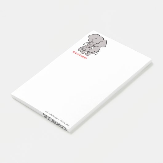 Post-it® Cool ELEPHANT-Conservation - Guerrier de la faune  (Incliné)