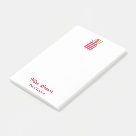 Post-it® Cool Enseignant École Organisateur Post-it Notes (Incliné)