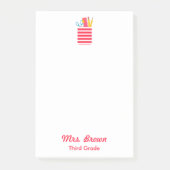 Post-it® Cool Enseignant École Organisateur Post-it Notes (Devant)