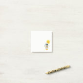 Post-it® Cool Llama et souriant Kawaii Sun (Sur un bureau)