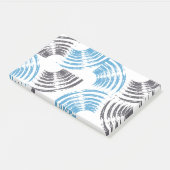 Post-it® Cool, moderne, bleu abstrait tendance (Incliné)