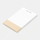 Post-it® Cool Moderne Simple Blanc Pastel Orange (Incliné)