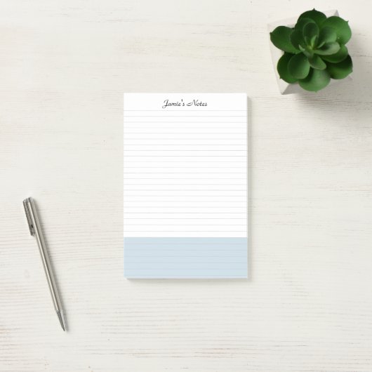 Post-it® Cool Moderne Simple Bleu Bleu Bleu (Bureau)