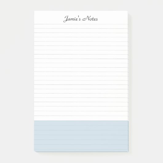 Post-it® Cool Moderne Simple Bleu Bleu Bleu (Devant)