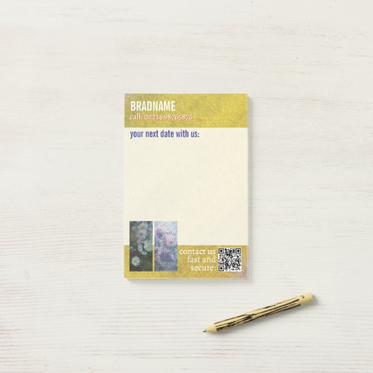 Post-it® cool purple adhesive label reminder (Sur un bureau)