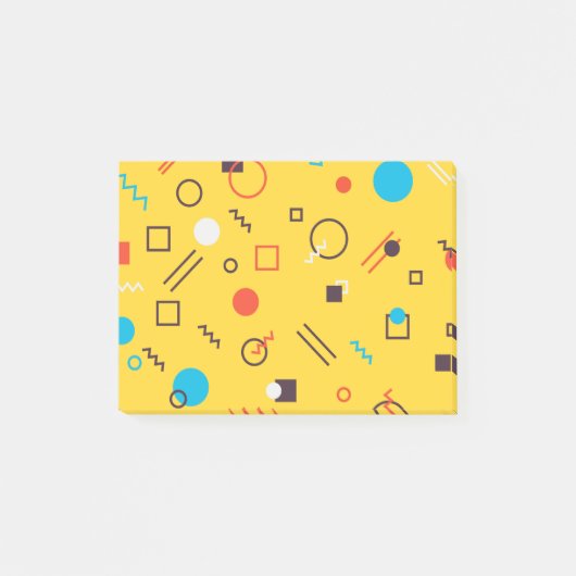 Post-it® Cool, unique, tendance, urbain géométrique Memphis (Devant)