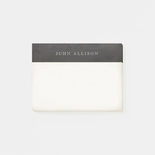 Post-it® Cool vieilli Vintage Guy's Black Chalkboard (Devant)