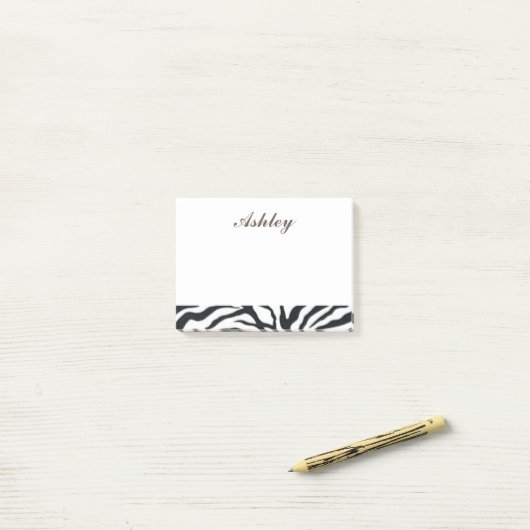Post-it® Cool Zebra Print (Sur un bureau)