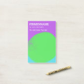 Post-it® coole verte n lila Rappel de l'événement (Sur un bureau)