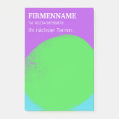 Post-it® coole verte n lila Rappel de l'événement (Devant)