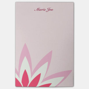 Post-it® Copies florales de pensionnaire de fleur de Lotus