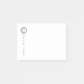 Post-it® Copyright Moderne Typographique Blanc (Devant)