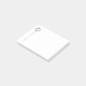 Post-it® Copyright Moderne Typographique Blanc (Incliné)