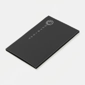 Post-it® Copyright Moderne Typographique Noir (Incliné)