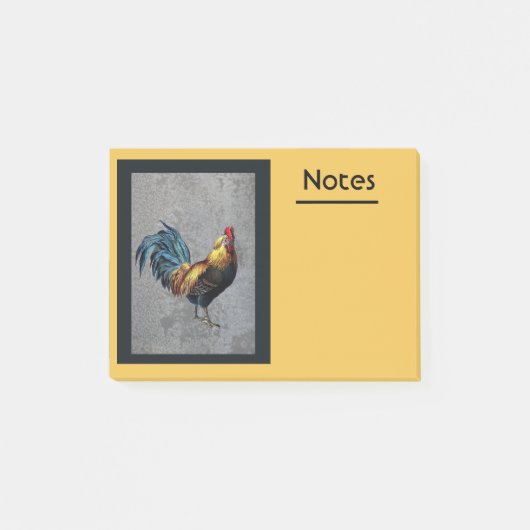 Post-it® Coq Bantam coloré (Devant)