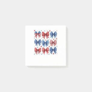 Post-it® Coquette American Flag Coquette Bow 4 juillet