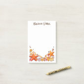 Post-it® Coquillages De Plage (Sur un bureau)