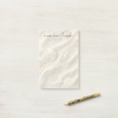 Post-it® Coquillages en sable (Sur un bureau)