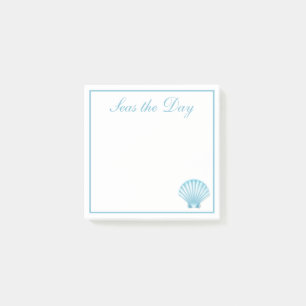 Post-it® Coquille Nautique Blue Seashell Beach Motivation