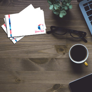 Post-it® Corail bleu monogramme lettre C notes