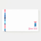 Post-it® Corail bleu monogramme lettre I note (Devant)