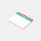 Post-it® Corail Rouge Blanc Marocain #5 Sarcelle Nom Monogr (Incliné)