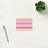 Post-it® Corail vivant, bandes rouge et violet (Bureau)