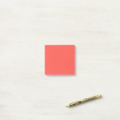 Post-it® Corail vivant couleur solide (Sur un bureau)