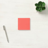 Post-it® Corail vivant couleur solide (Bureau)
