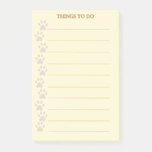 Post-it® Corbeille Paws Personnalisé Les Choses À Faire