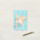 Post-it® Corgi Butt Birthday Hat (Sur un bureau)