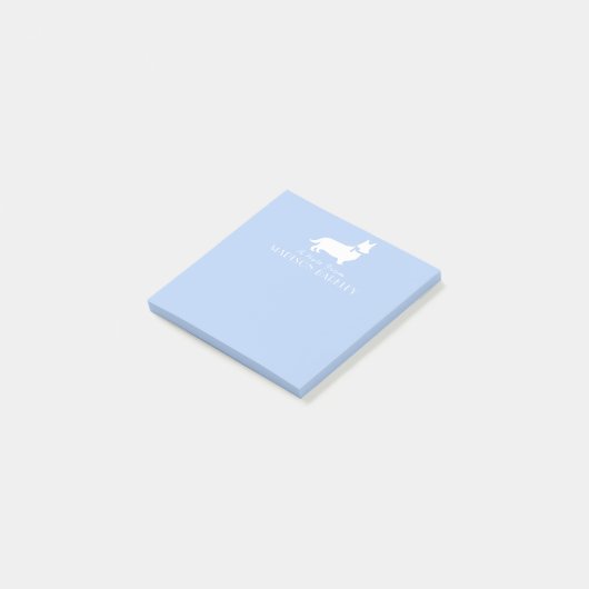 Post-it® Corgi Chien Chien Pembroke Welsh (Incliné)