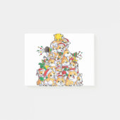 Post-it® Corgi Christmas Tree Dog Santa Merry Christmas (Devant)