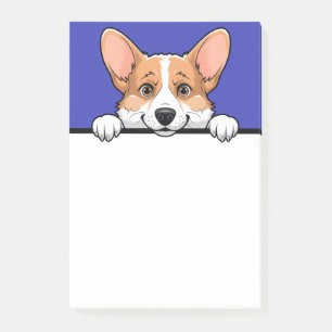 Post-it® Corgi Cute Peeking Funny Chien Lover Stationpostag