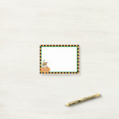 Post-it® Corgi de Gallois de Pembroke de Halloween (Sur un bureau)