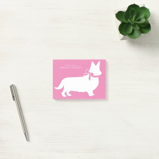 Post-it® Corgi Pembroke Welsh Post-it Notes (Bureau)