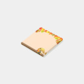 Post-it® Corne de Plenty, Feuilles automnales sur le beige (Incliné)