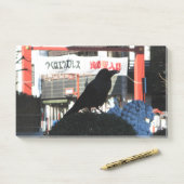 Post-it® Corneille japonaise (Sur un bureau)