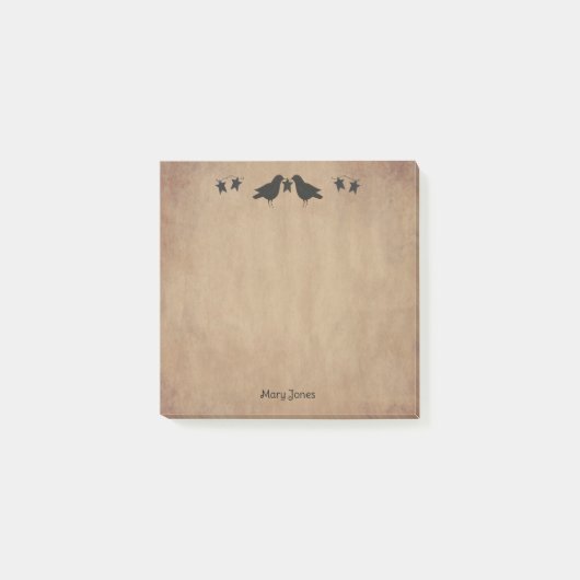 Post-it® Corneilles Et Étoiles (Devant)