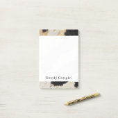 Post-it® Cosy Black Cream Gold Southwest Cowhide (Sur un bureau)