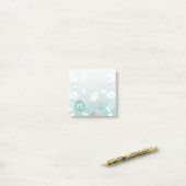 Post-it® Cosy hiver Noël Mittens Motif à Mint (Sur un bureau)