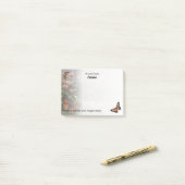 Post-it® Cottage Garden ・ Papillons et fleurs (Sur un bureau)